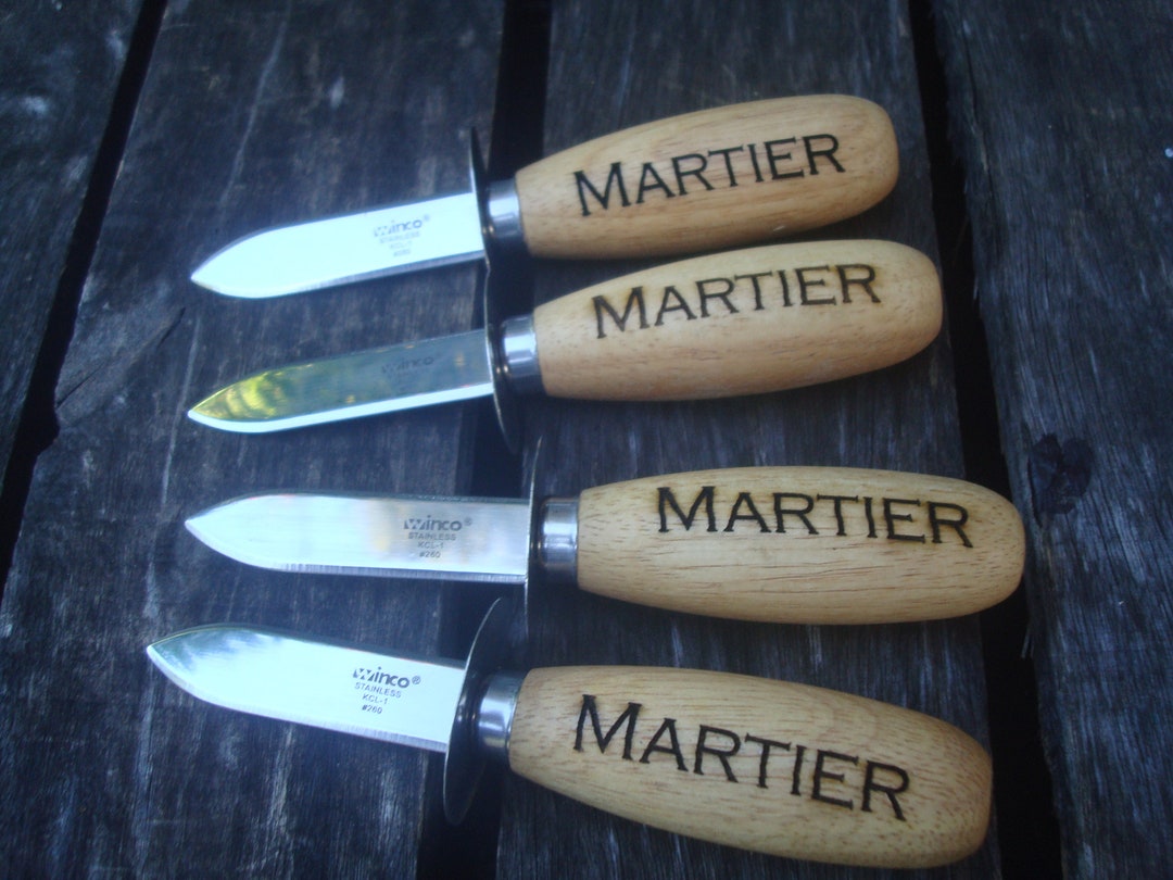 Set 2 Personalized Oyster/clam Knife Oyster Knife, Custom Engraved, Seafood Knife, Oysters