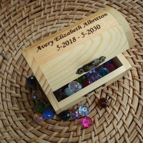 Wood Treasure Chest Etsy