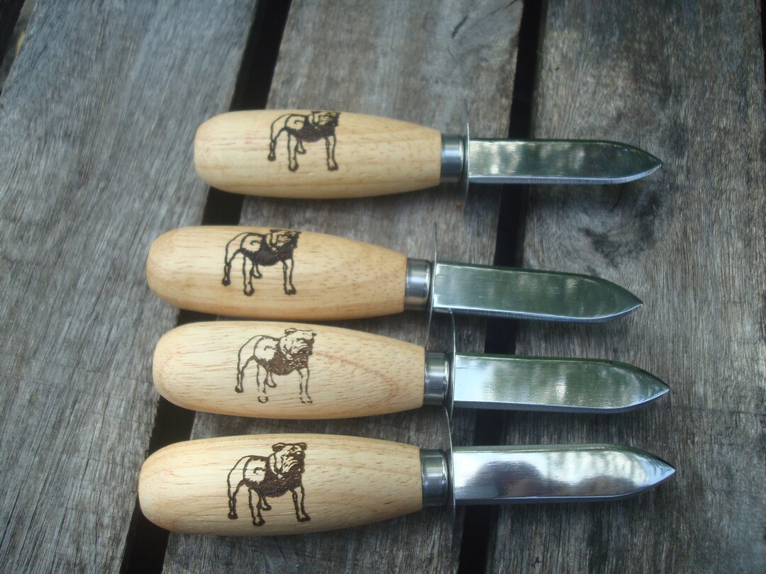 Set 4 Personalized Oyster/clam Knife Oyster Knifes, Custom Engraved, Seafood Knife, Oysters