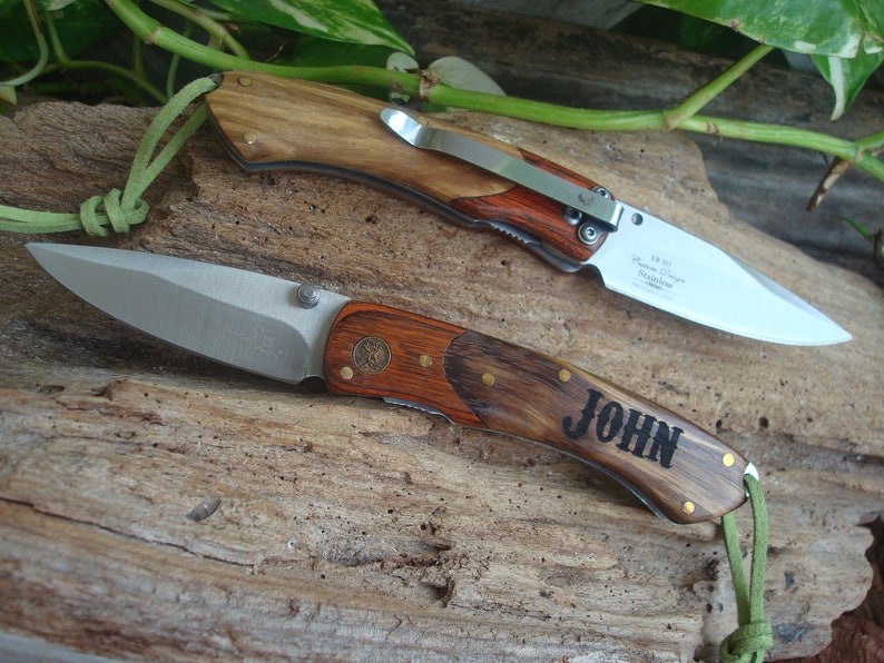 Set of 2 Personalized Knives Hunting Knife Gift for Men Etsy