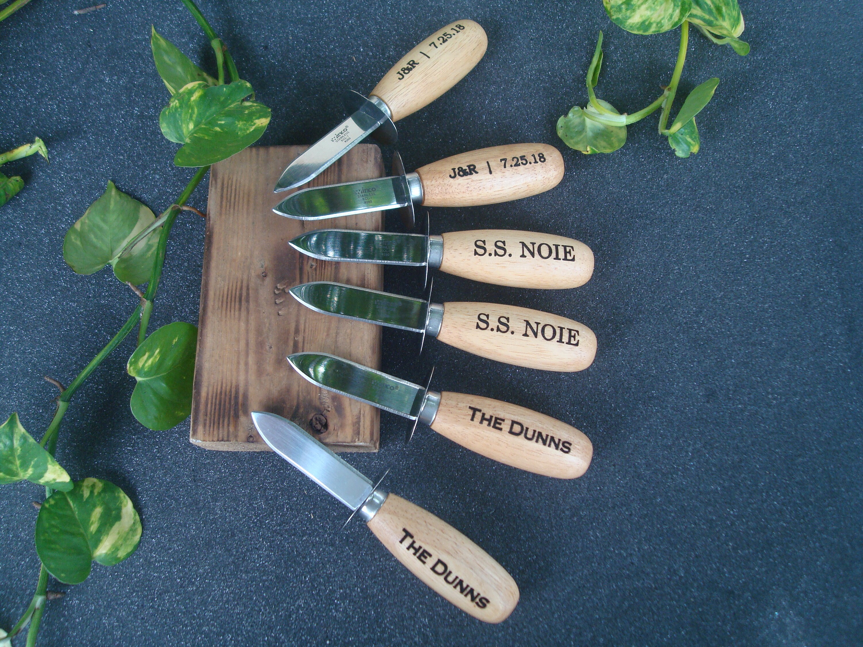 Set 4 Personalized Oyster/clam Knife Oyster Knifes Etsy