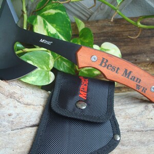 Groomsmen Gift Ideas, Engraved Hatchets, Personalized Axes, Wedding ...