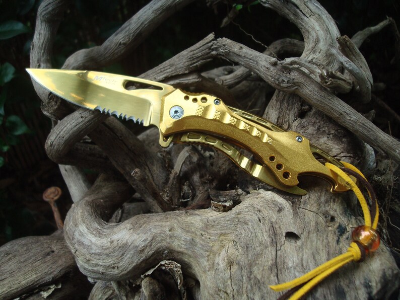 Collectible Pocket Knife Leather Cord Wooden Ornaments for Etsy