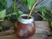 Argentina ,Mate Gourd, Yerba Tea With Straw ,Bombilla Color Silver Black Gold Rose,  Birthday, Hand Carved Mate Gourd 