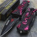 Collectible Knife - Red Dragon Spring A Tactical  Folding - KNIFE Blade Pocket Open Knife Dad, gifts Daddy ,Knife NEW Gifts Man 707 Red 