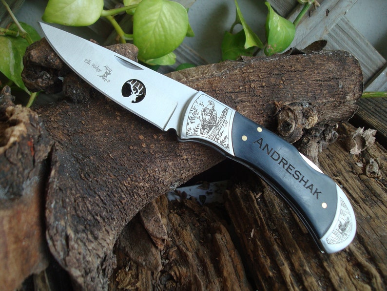 Personalized Knife, Pocket Knife, Engraved Knife, Groomsman Knife, Groomsmen Gift, Fathers Day Gift, Husband Gift, Weddings 539 image 2