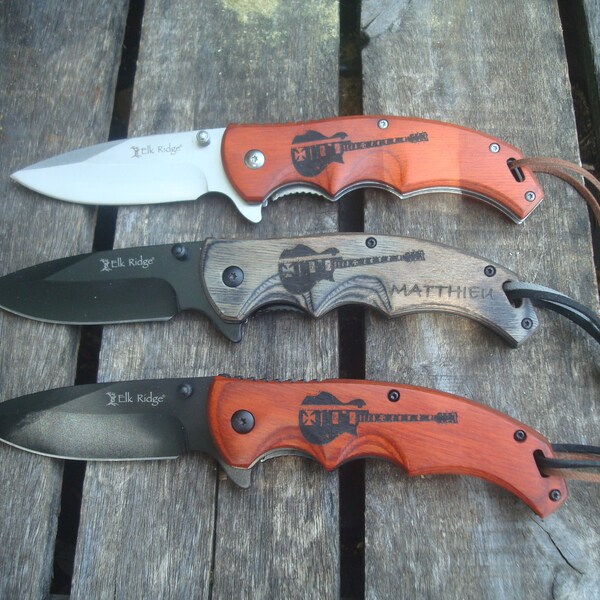 Guitar Pocket Knife Etsy