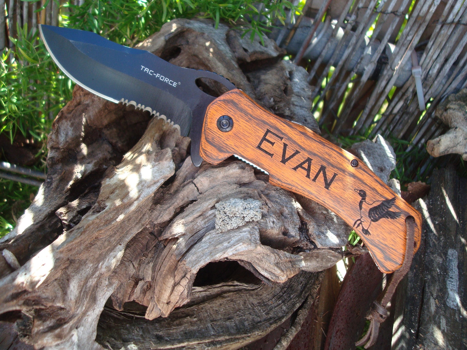 Personalized Engraved Knife Duck Custom Knives Pocket Etsy