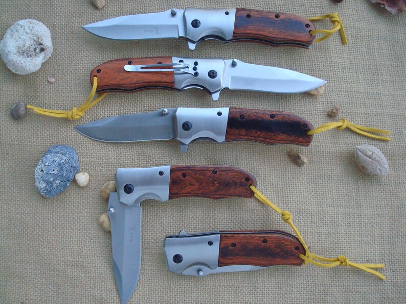 Set of 5 Personalized Knives Engraved Pocket Knives Wedding & Etsy