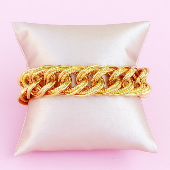 Gilded Chain Link Toggle Bracelet By Anne Klein, … - image 8