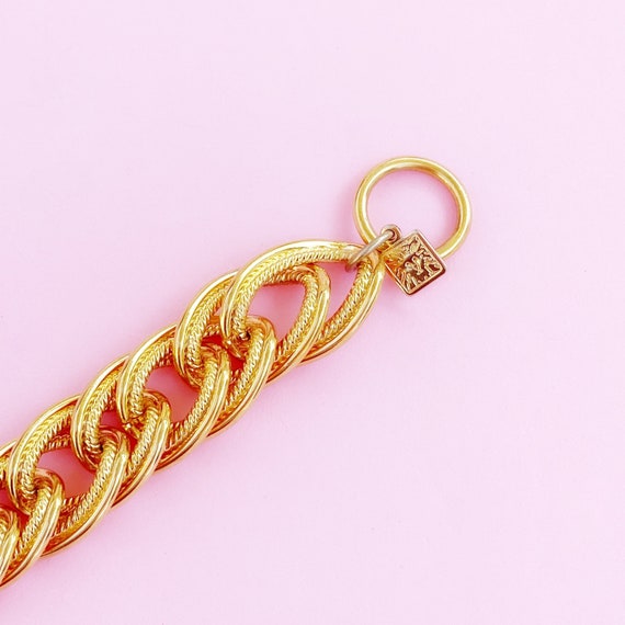 Gilded Chain Link Toggle Bracelet By Anne Klein, … - image 4