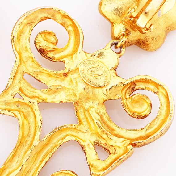 Massive Runway Abstract Scroll Drop Statement Ear… - image 5