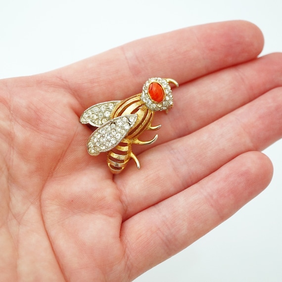 Gilded Bee Insect Brooch By Mimi di Niscemi, 1960s - image 4