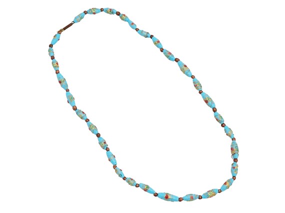 Antique Venetian Wedding Cake Beaded Necklace