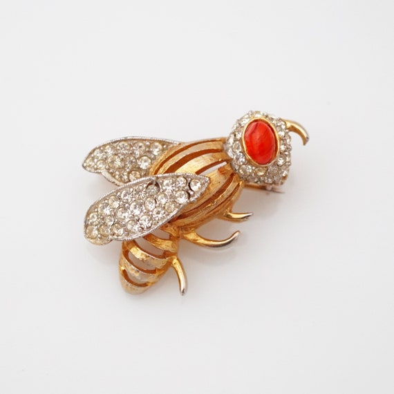 Gilded Bee Insect Brooch By Mimi di Niscemi, 1960s - image 2