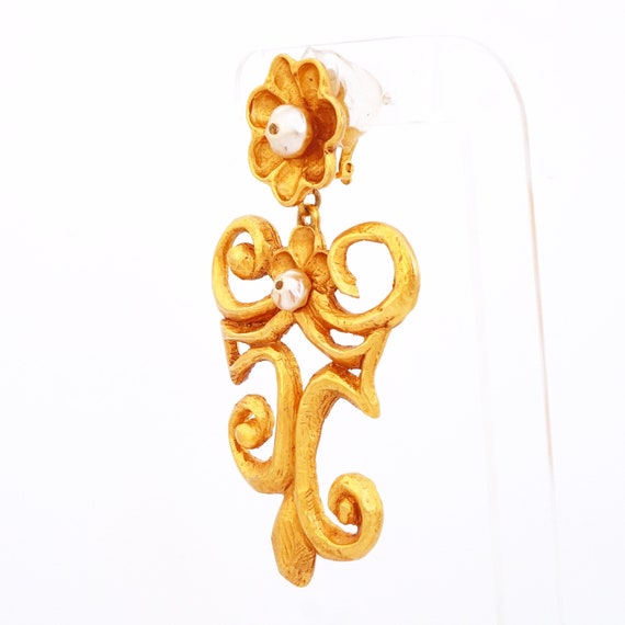 Massive Runway Abstract Scroll Drop Statement Ear… - image 3