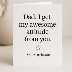 Father’s Day Card Printable • Last Minute Father’s Day Gift • Instant Download Card • Printable Card for Dad