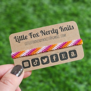 Sunset Friendship Bracelet - Handmade Woven Anklet