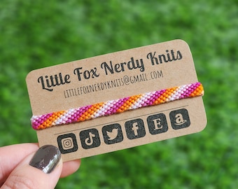 Lesbian Bracelet Jewelry - Lesbian Anklet - Friendship Bracelet - LGBTQA Ally Equality - Lesbian Pride Bracelet - Pride Month Jewelry