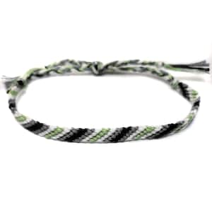 Kiwi Pulp Friendship Bracelet - Handmade Woven Anklet