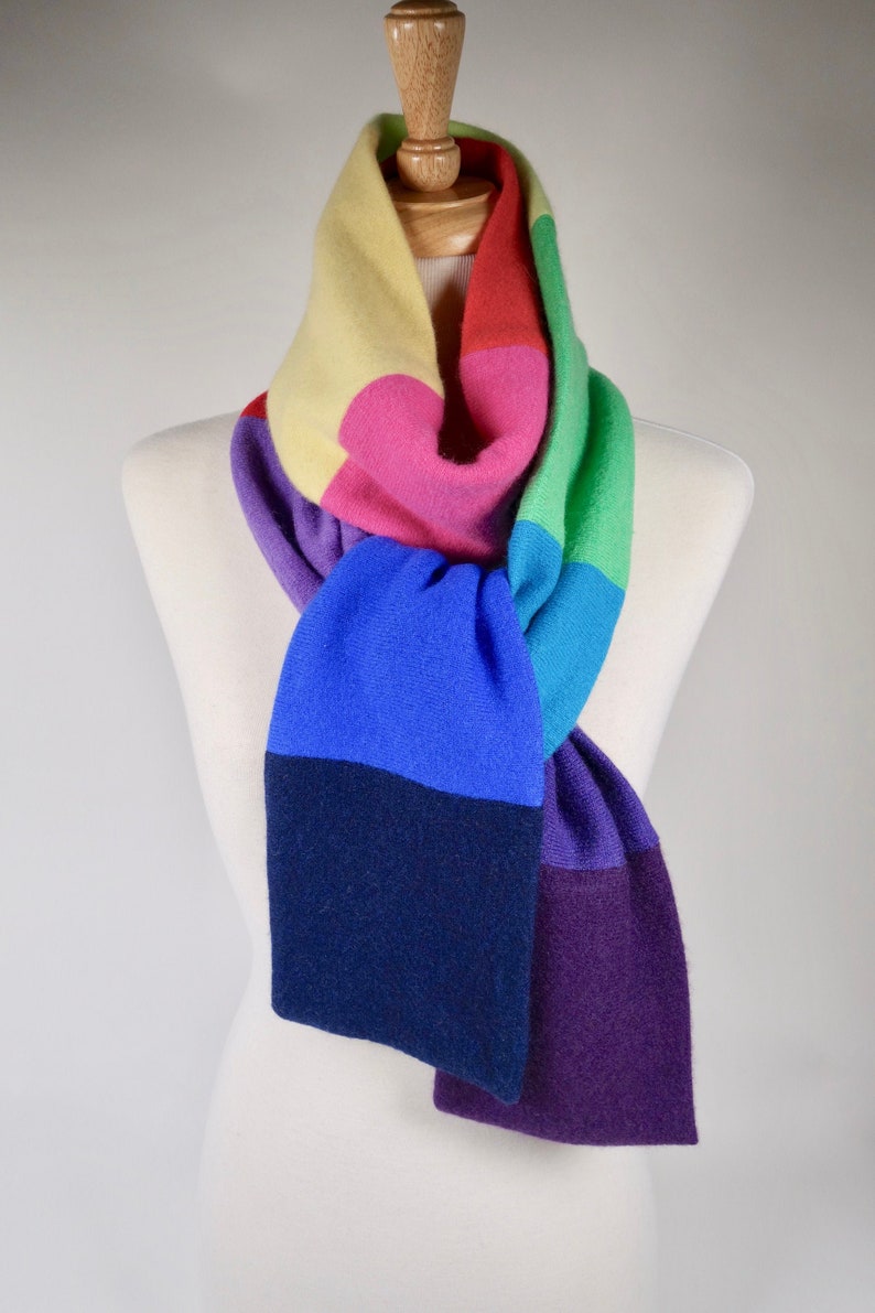 Luxurious Cashmere Scarf Upcycled Cashmere Scarf recycled Etsy
