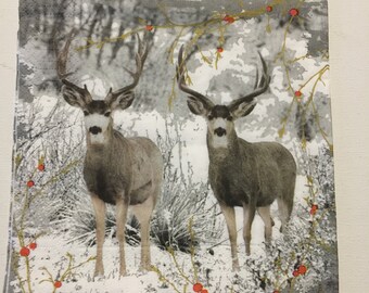 forest design 4 Single paper decoupage napkins.Fox wildlife little fox 770