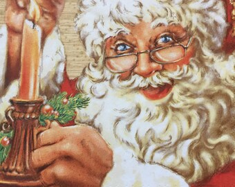 Paper Napkins For Decoupage Set 4 Christmas Napkins New Year Design Napkins Santa