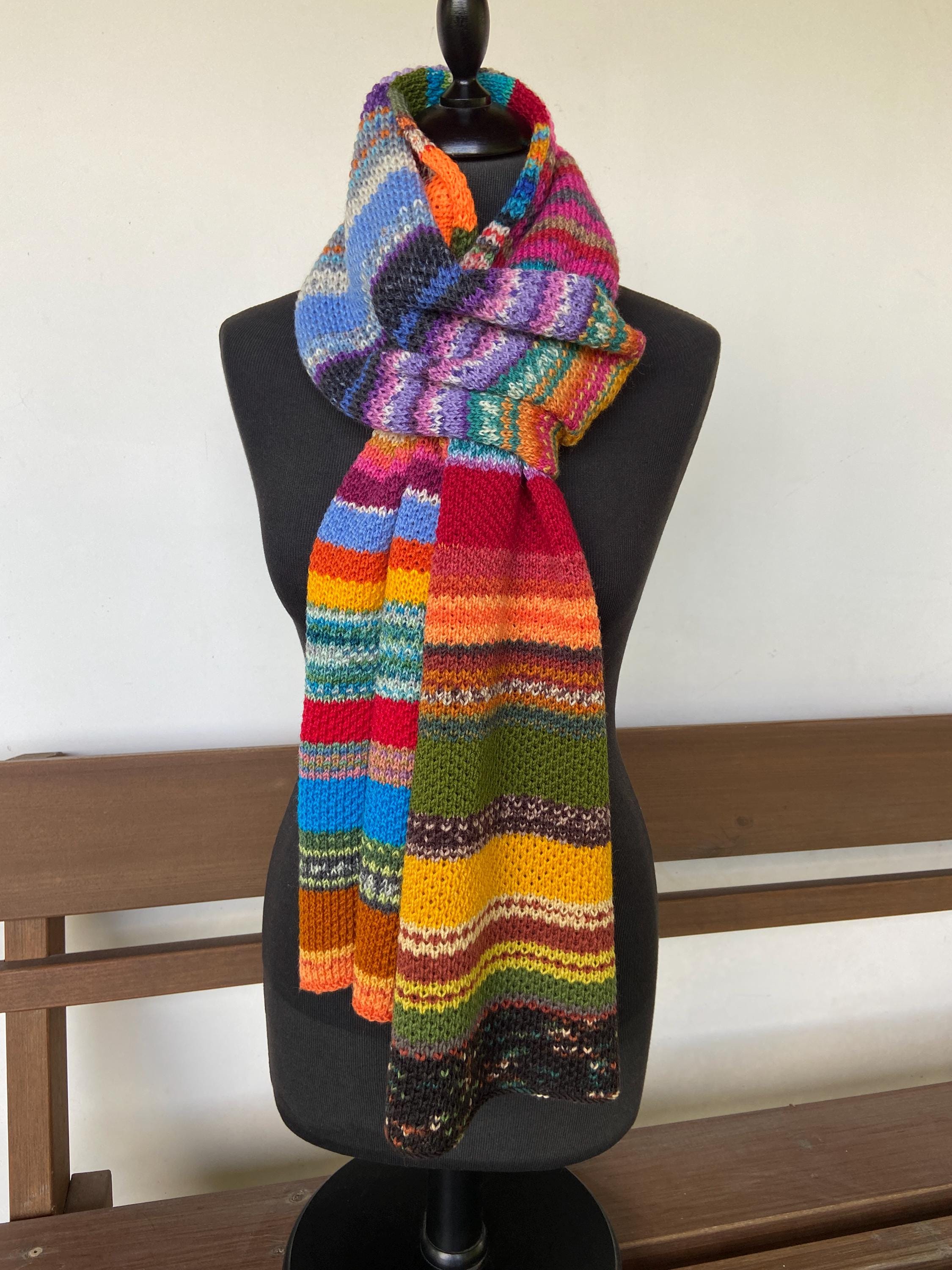 Sciarpa maglia colorata Italia