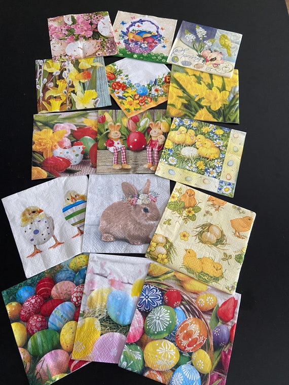 100vellen Kleurige Laags Feestelijke Paasservetten Decoratieve Paasfeesten