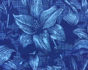 Servilletas de papel para decoupage Servilletas florales azules Set 4