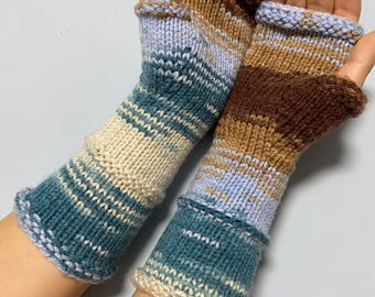 Rękawiczki bez palców, ocieplacze na ręce, ręcznie robione akrylowe rękawiczki bez palców