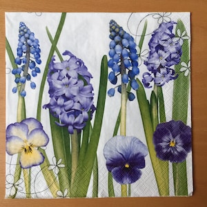 Paper Nakins For Decoupage Set Purple Beauties Decoupage Paper