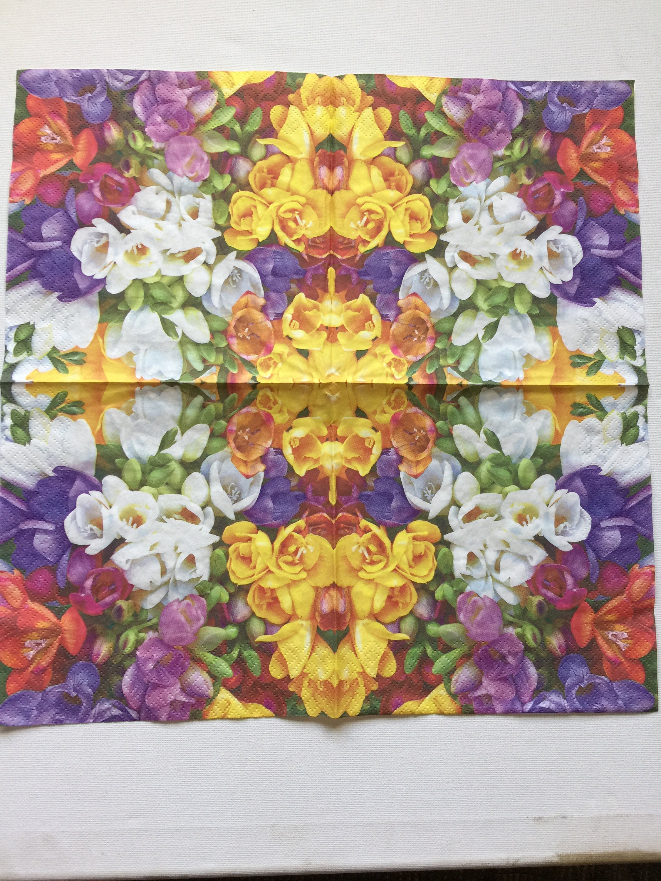 Decoupage Paper Napkins Set 4 Floral Napkins Colorfull Etsy Australia