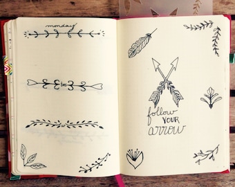 Boho Theme Bullet Journaling Stencil adds a free spirited flair to your bujo layouts. Get it over here.