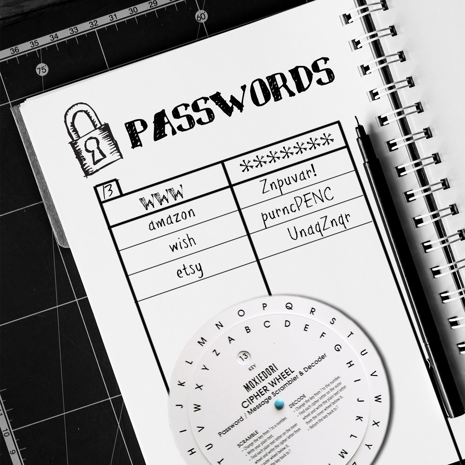 Password decoder scrambles and ciphers your passwords quickly. Get it…