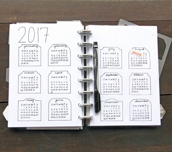 Future Planning Bullet Journaling Stencil Creates Mini Month Frames for  Future Planning Layouts. Get It Over Here. 