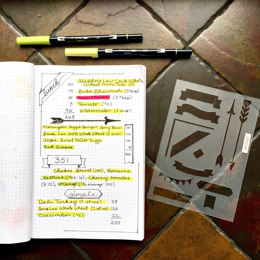 A5 Hobonichi Stencil, Ruler, and Pencil Board Bundle for the Techo Make  Journaling Easier and Faster. Get the Bundle Here. 