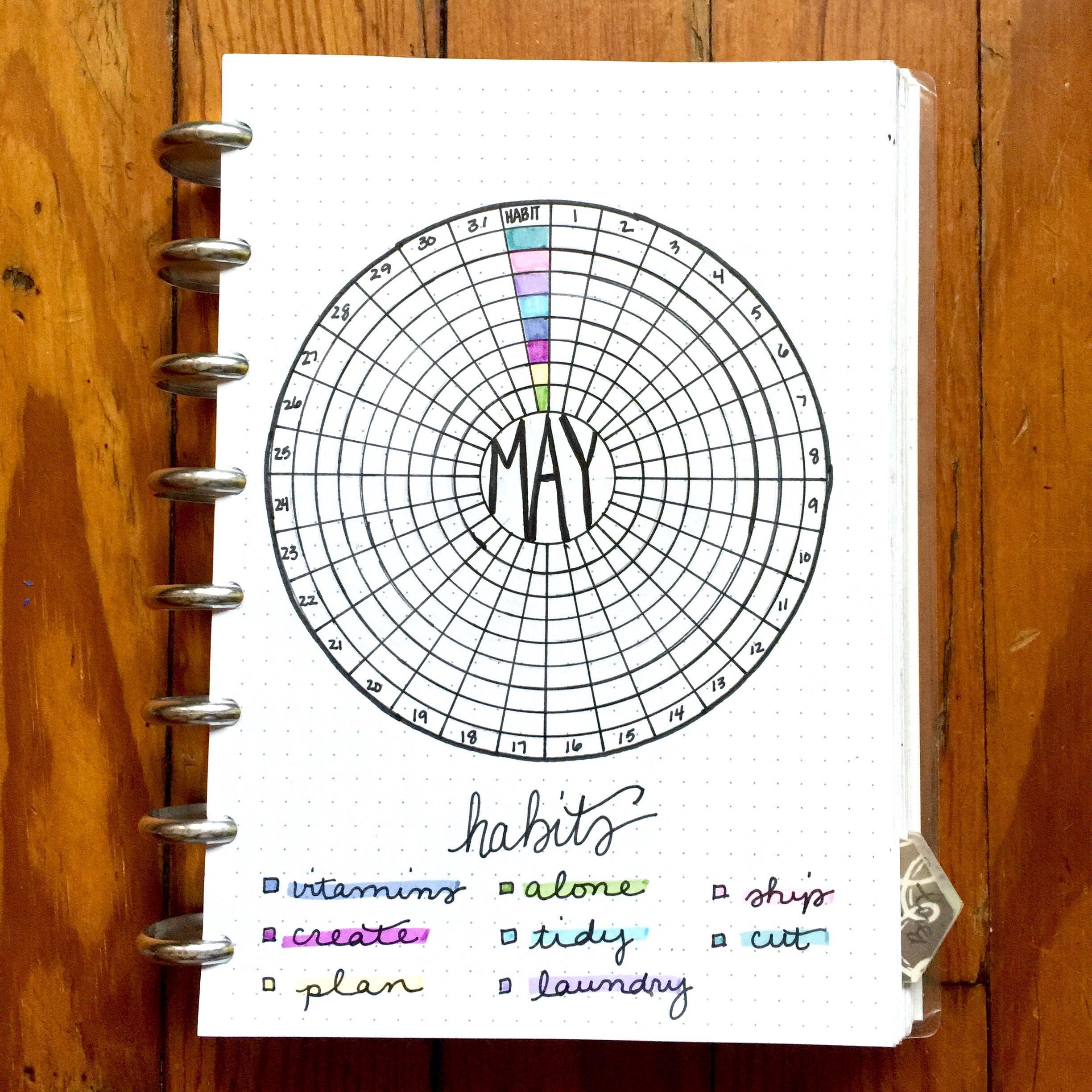 Compass Protractor™ Bullet Journaling Stencil Makes Perfect