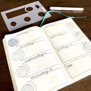 Beginner Basics HOBONICHI Techo Journaling Stencil Makes Layouts Fast and  Easy. Get It Over Here. 