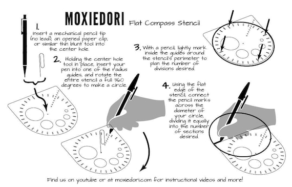 Compass Protractor™ Bullet Journaling Stencil Makes Perfect Concentric  Circles in Your Bullet Journal. Get It Exclusively Here. -  Sweden