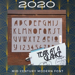 Art Deco Letters Bullet Journaling Stencil creates great roaring '20's layouts. Get it over here.
