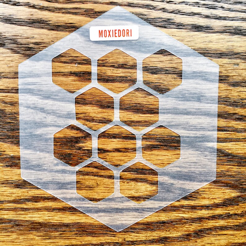 Honeycomb Hexagon bullet journaling stencil creates fun layouts. Hop over here to get it. image 4