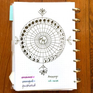 Compass Protractor™ bullet journaling stencil makes perfect concentric circles in your bullet journal. Get it exclusively here. image 4