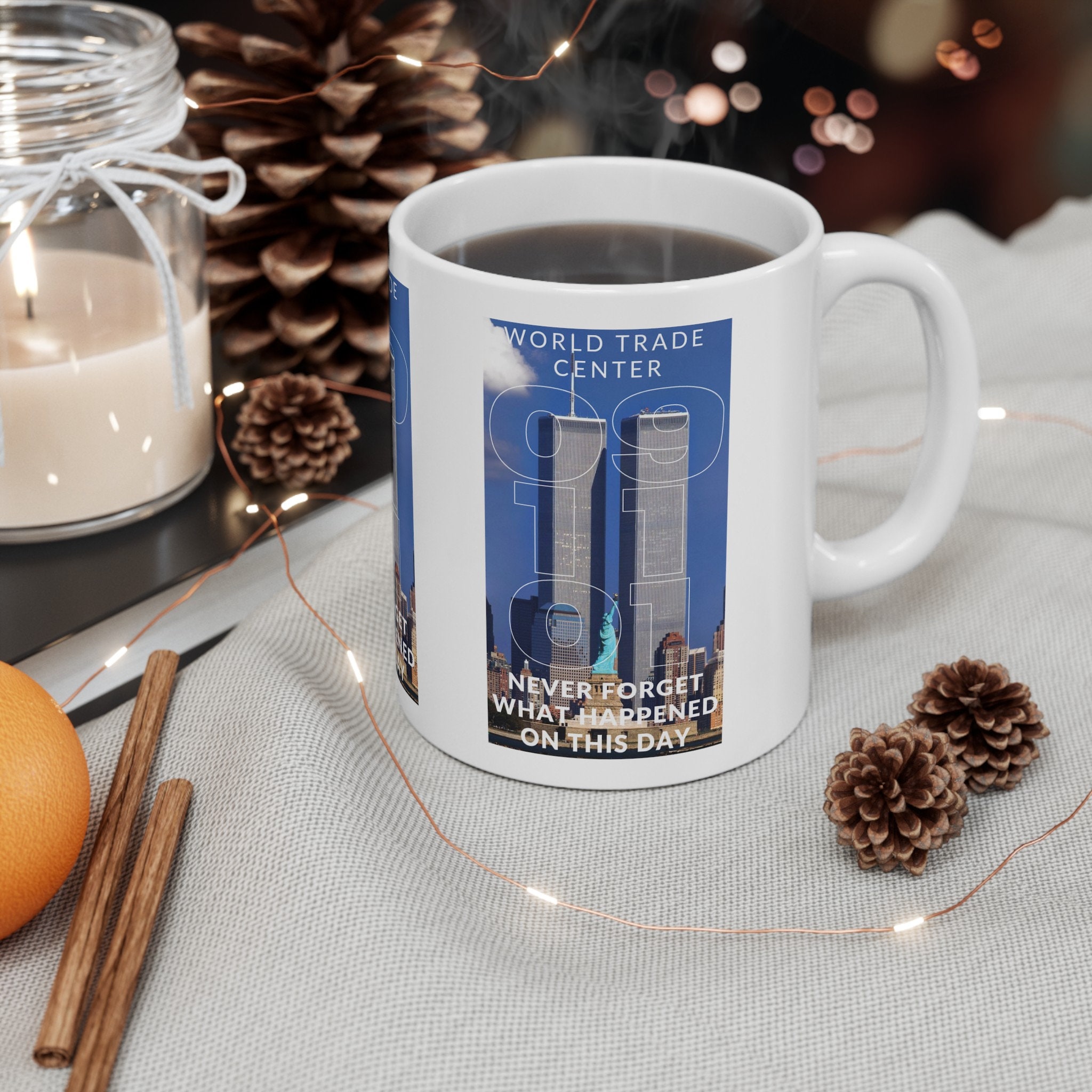 Never Forget Twin Towers 9/11 Ceramic Mug 11oz Memorabilia History  Patriotic - Etsy