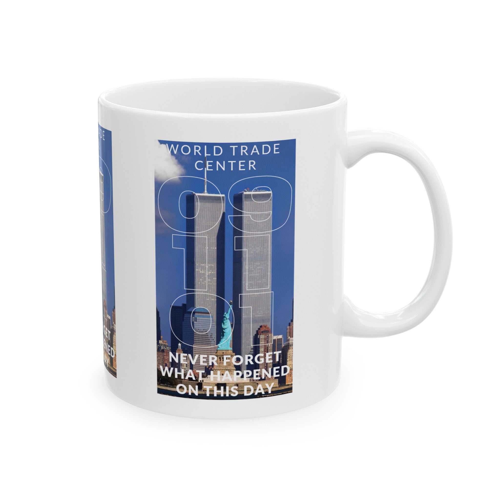 Never Forget Twin Towers 9/11 Ceramic Mug 11oz Memorabilia History