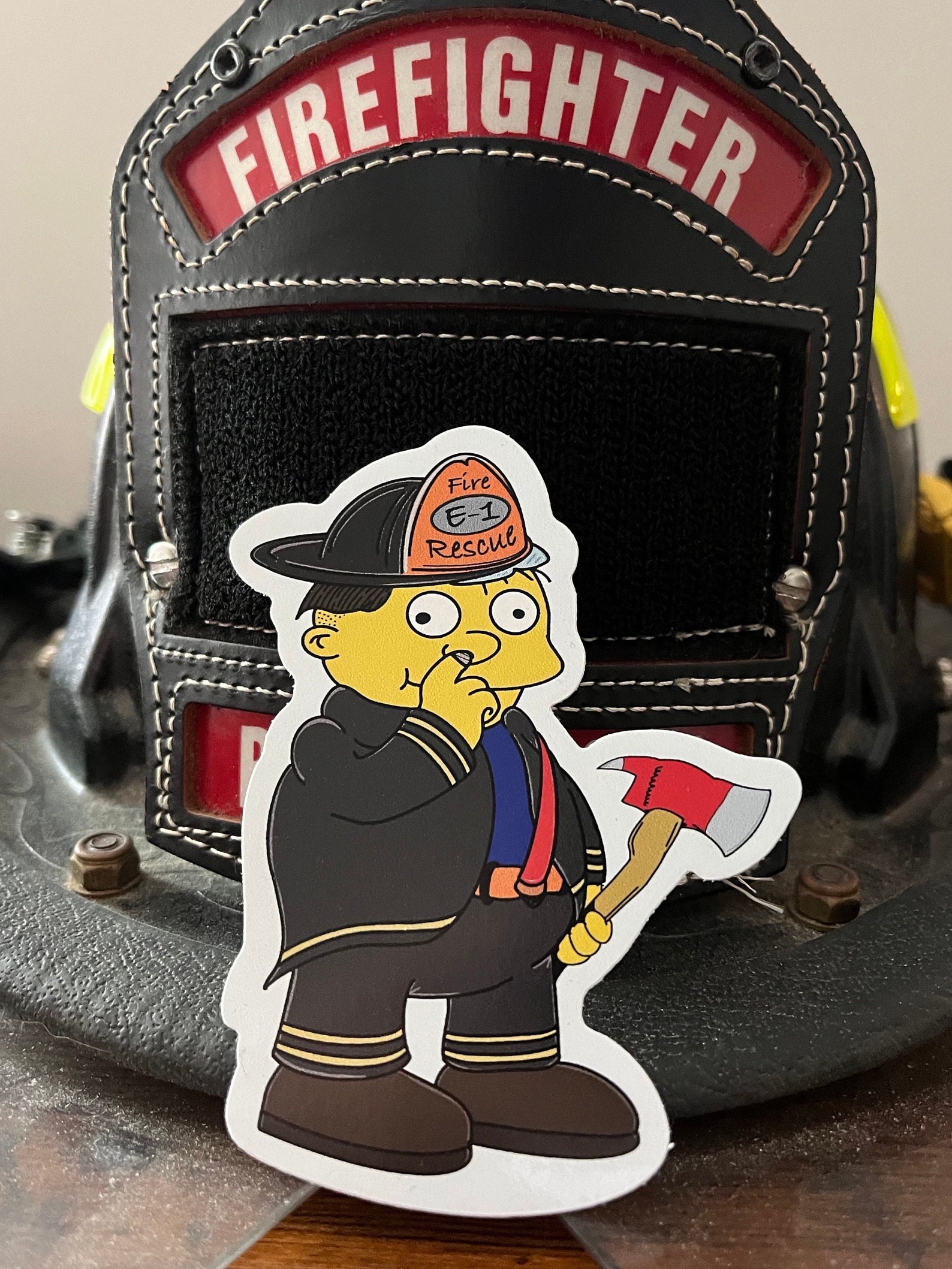 Ralph Wiggum Firefighter Search and Rescue 4 Inch Vinyl Sticker - Etsy
