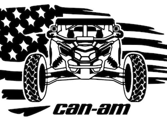 USA Flag UTV Decal, Off Road SXS Sticker
