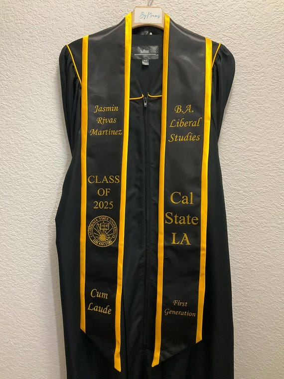 Personalized Graduation Sash, Class of 2026, Personalized Graduation Sash, Cal Sate LA, ucsd, ucla, CSULB, Read Item Details Thoroughly