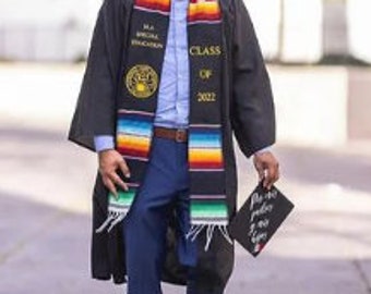 Class of 2023/2024 graduation Serape Sash, Graduation sashes, Personalized graduation sash, custom graduation sash, custom stoles