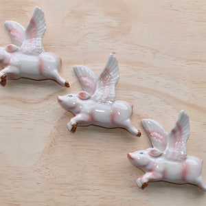 Ceramic flying wall Ducks , pigs. Pigs do fly, just look. Flying pigs